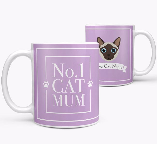 No.1 Mum: Personalised {breedCommonName} Mug